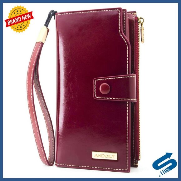 DSC_0147_481dbffc-047f-4307-  Genuine Leather RFID Blocking Wallet with Phone Pocket Large Capacity